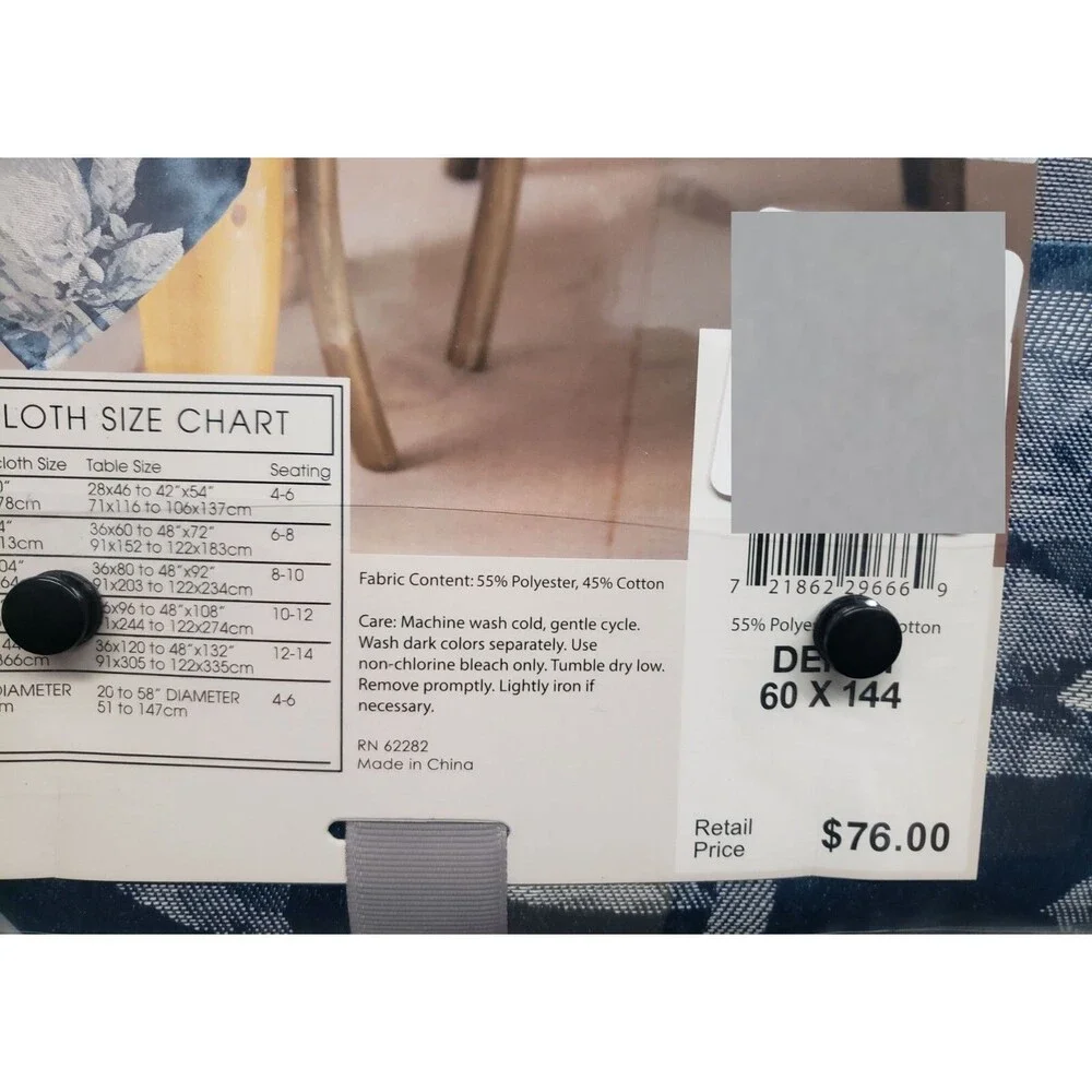 Jacquard Printed Tablecloth,60x144